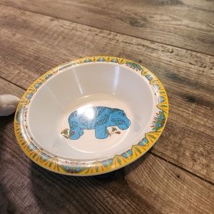 Vintage Metropolitan museum of art William hippo plastic bowl children's white